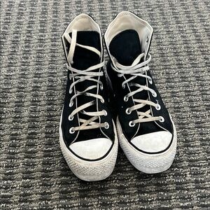 Black High-Top platform Converse
